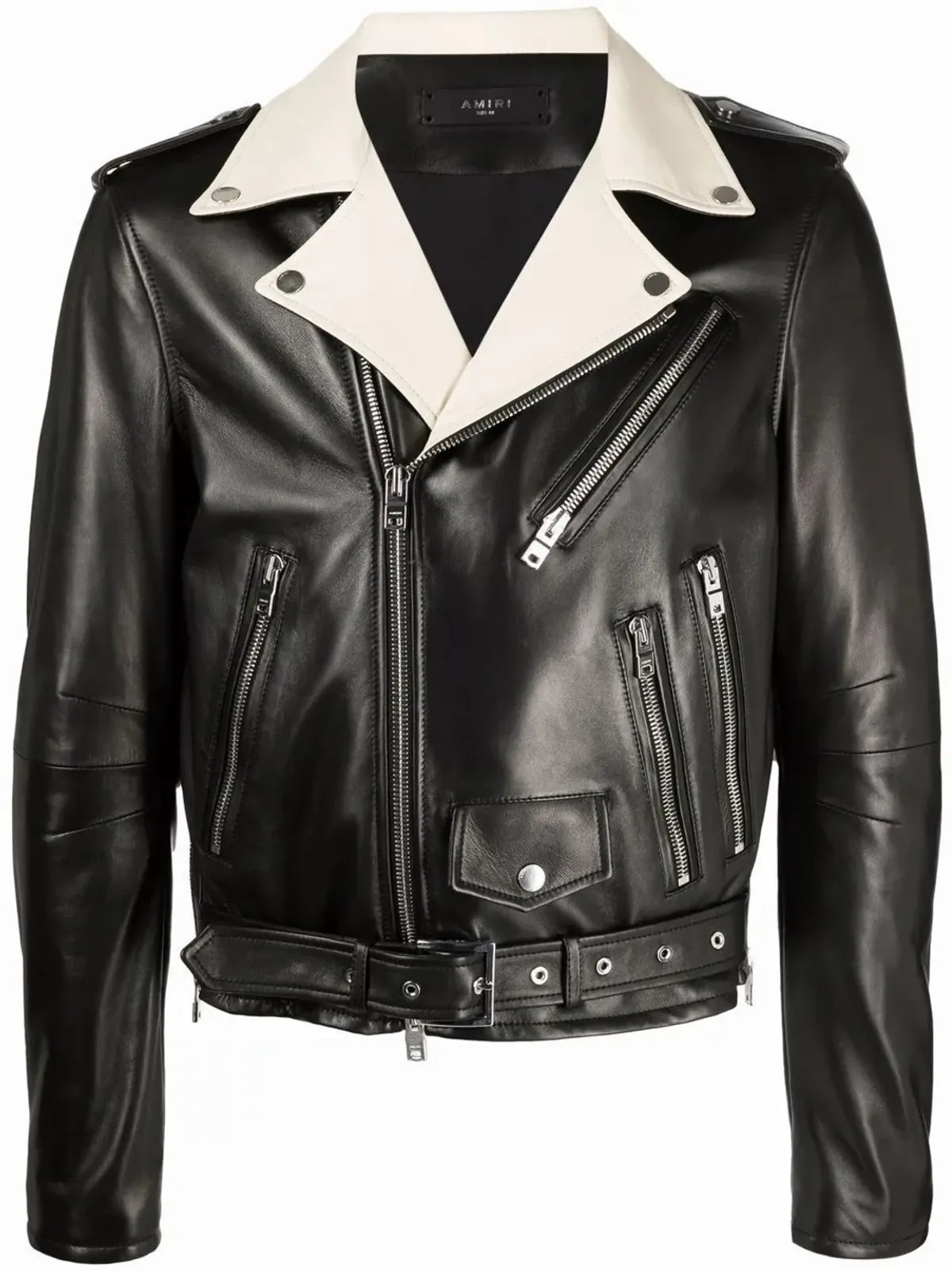 Amiri Contrast Collar Black Jacket