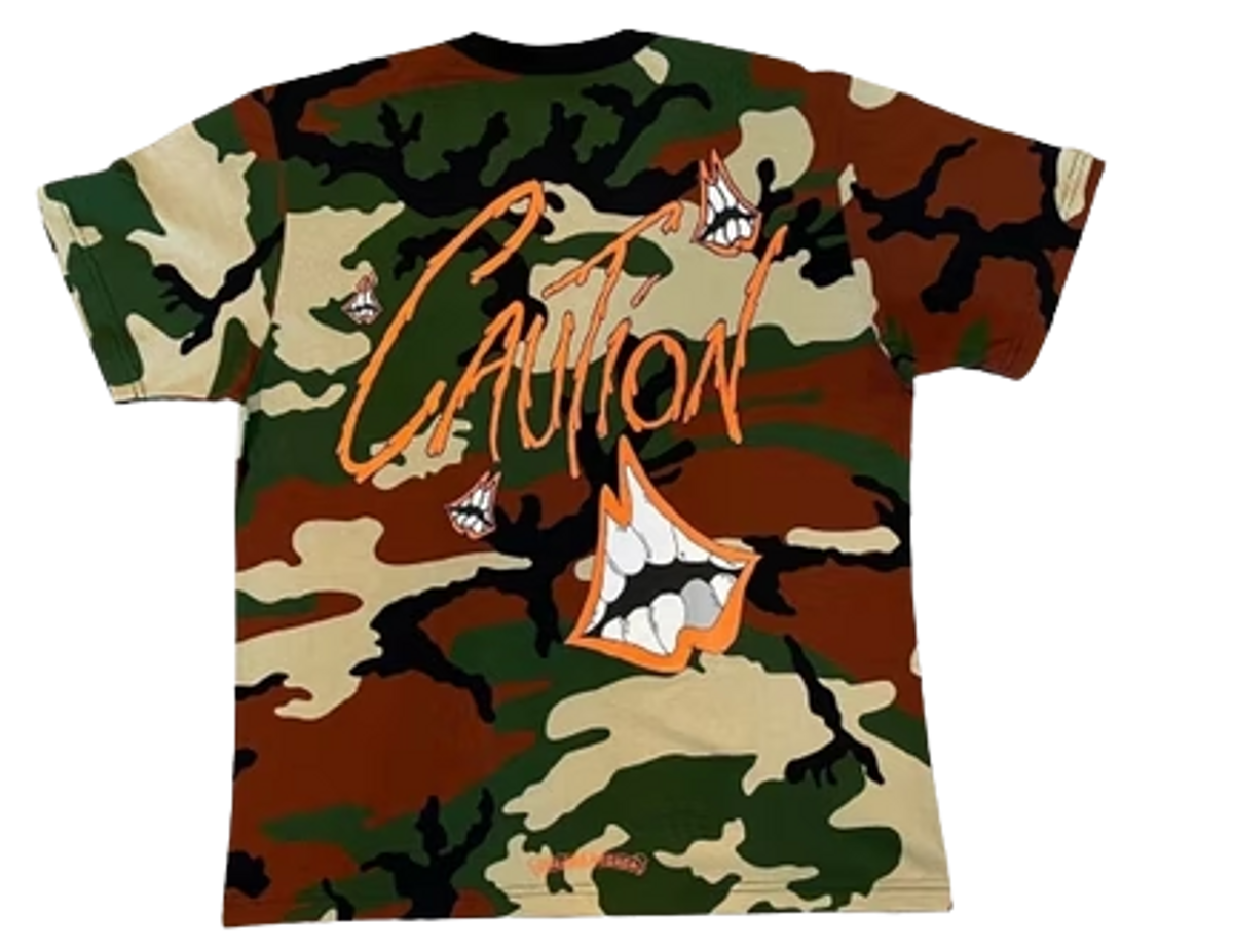Chrome Hearts × Matty Boy Caution Camo T-Shirt