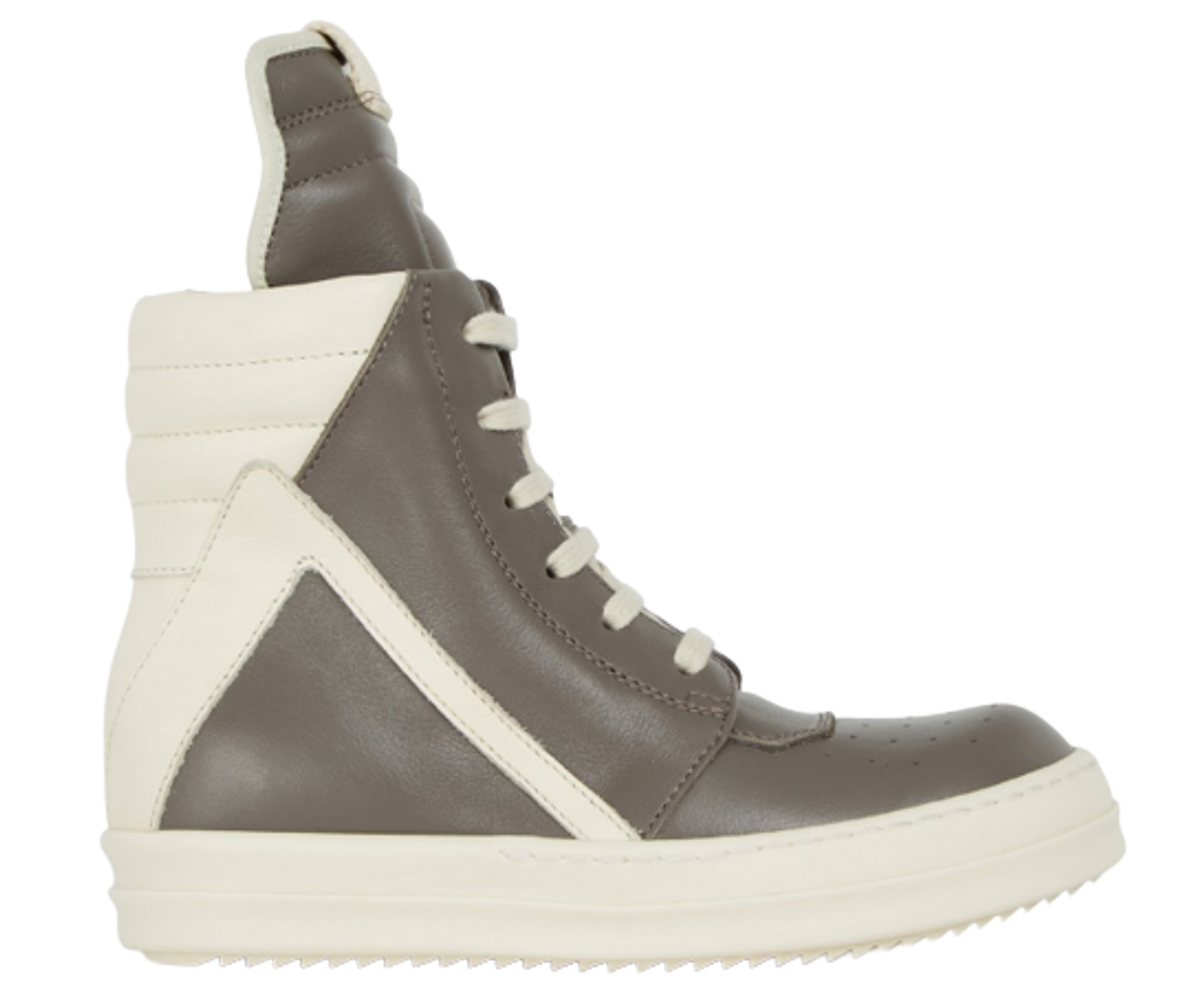 Rick Owens Strobe Geobasket Dust Sneakers