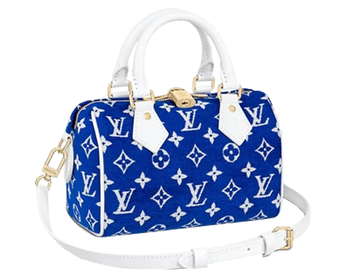 Louis Vuitton Speedy Bandouliere 20 Blue Bag
