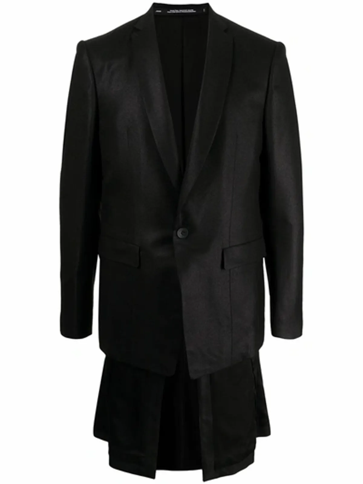 Julius Layered Longline Single Breasted Blazer