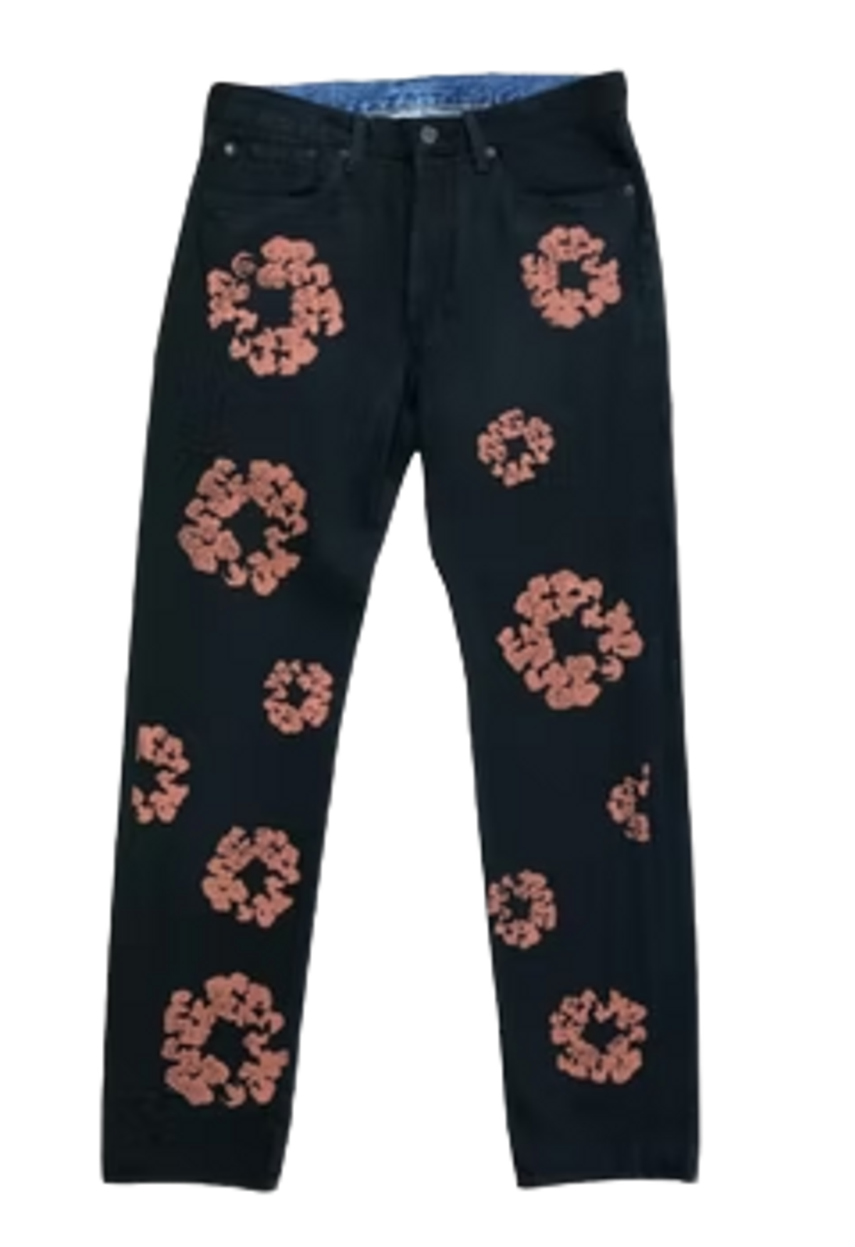 Denim Tears Cotton Black Wreath Jeans