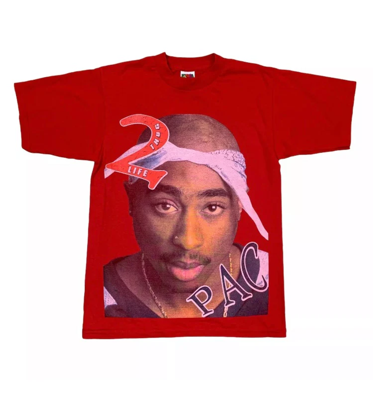Vintage Red 2Pac Memorial T-Shirt
