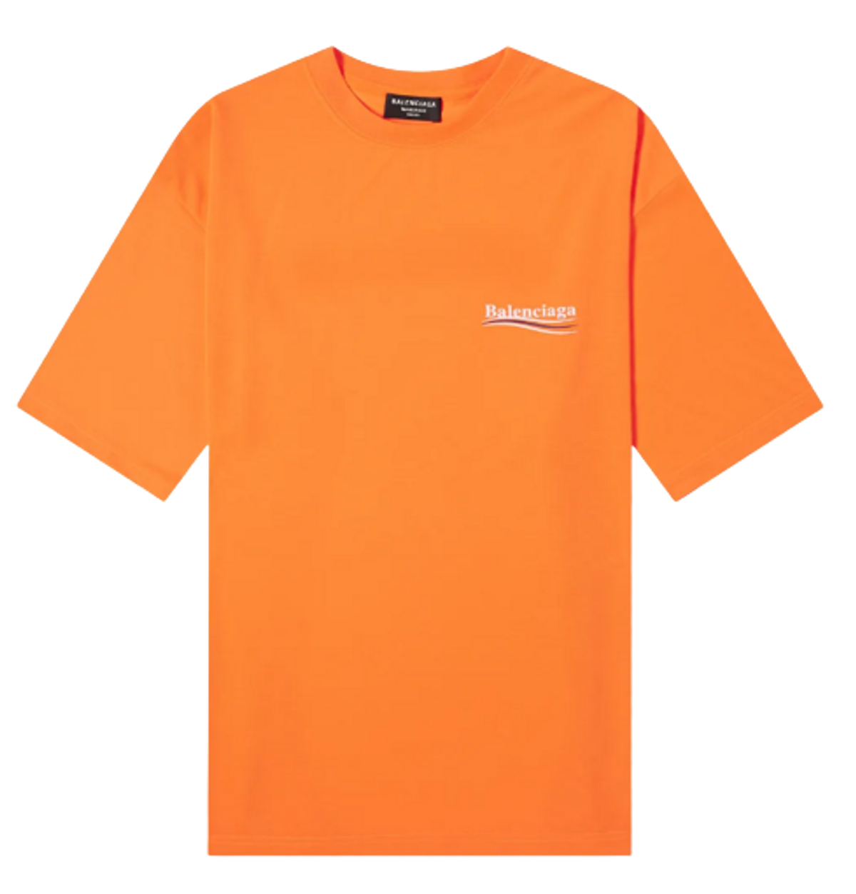 Balenciaga Political Campaign Logo Orange T-Shirt