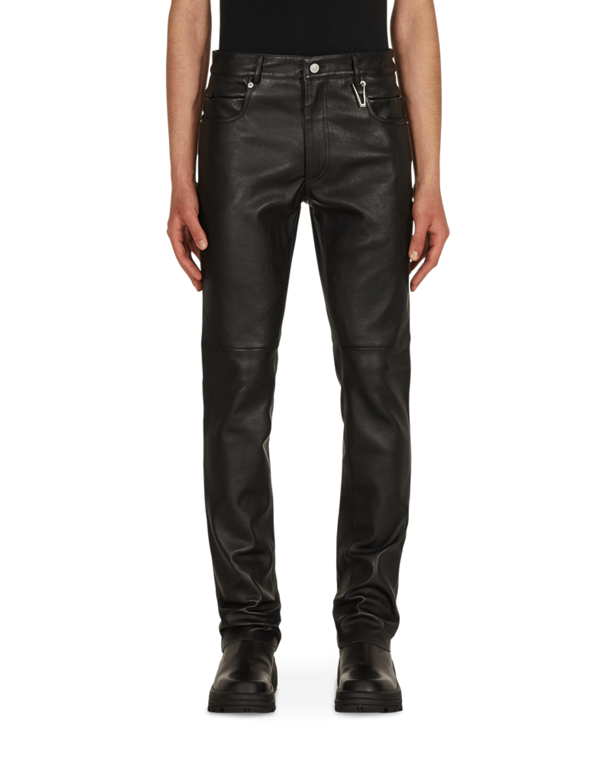 Alyx Black Leather 6 Pocket Trousers