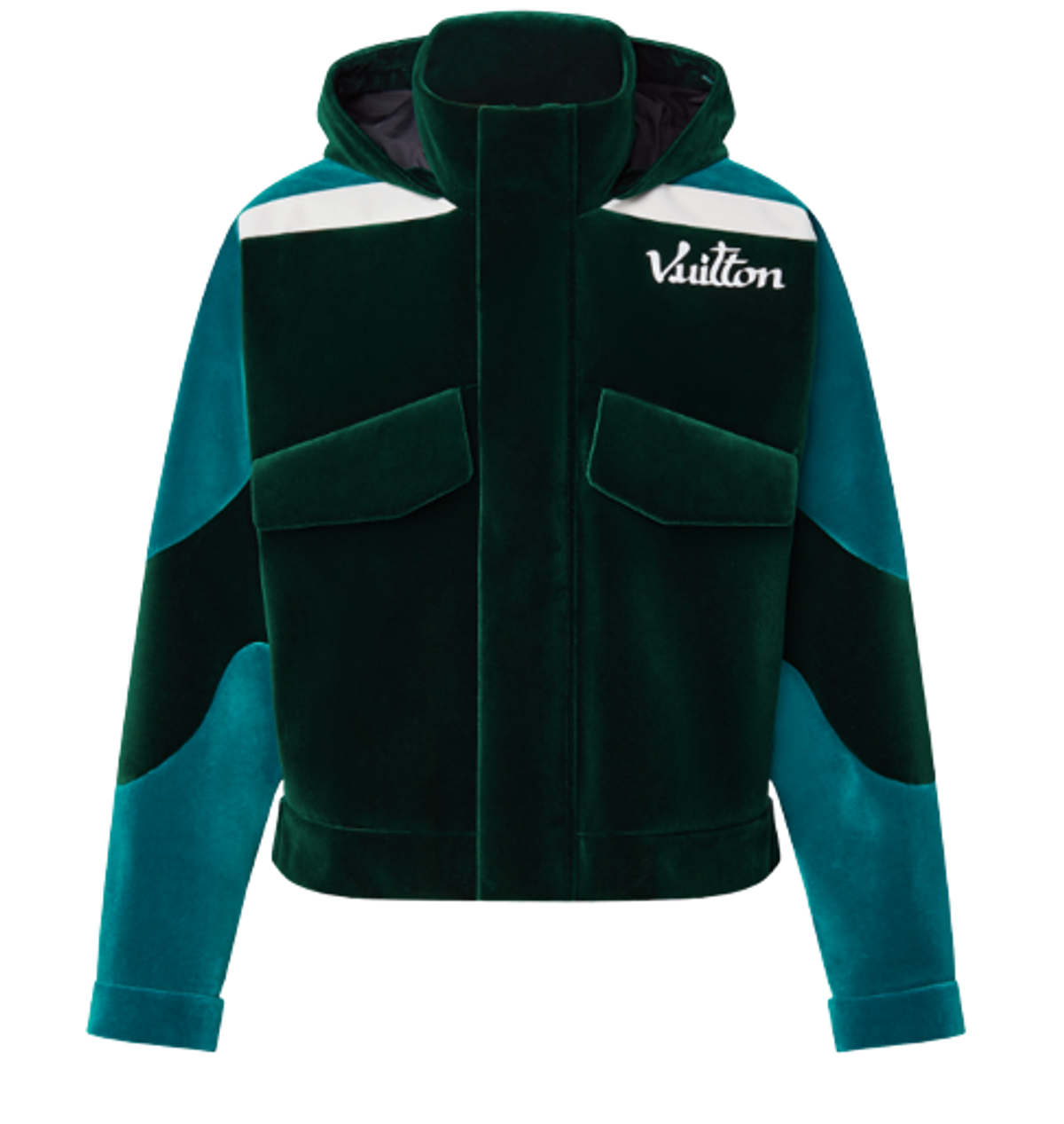 Louis Vuitton Technical Taped Velour Windbreaker