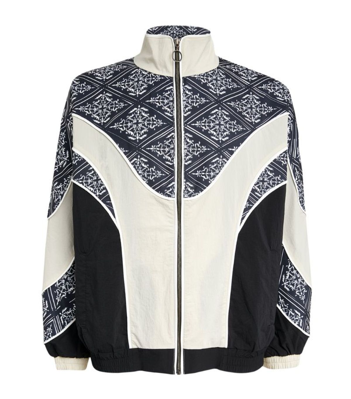 Children of the Discordance Personal Data Print Panelled Track Jacket