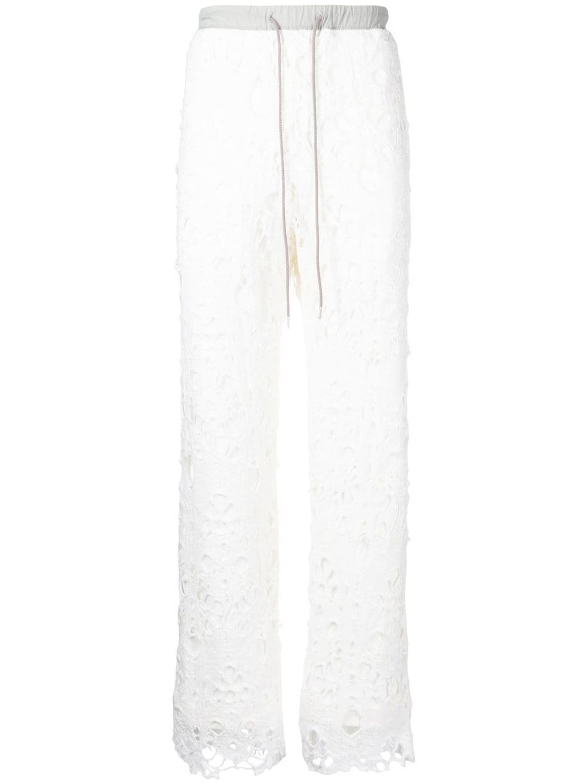 Children of the Discordance Spider Layer White Trousers