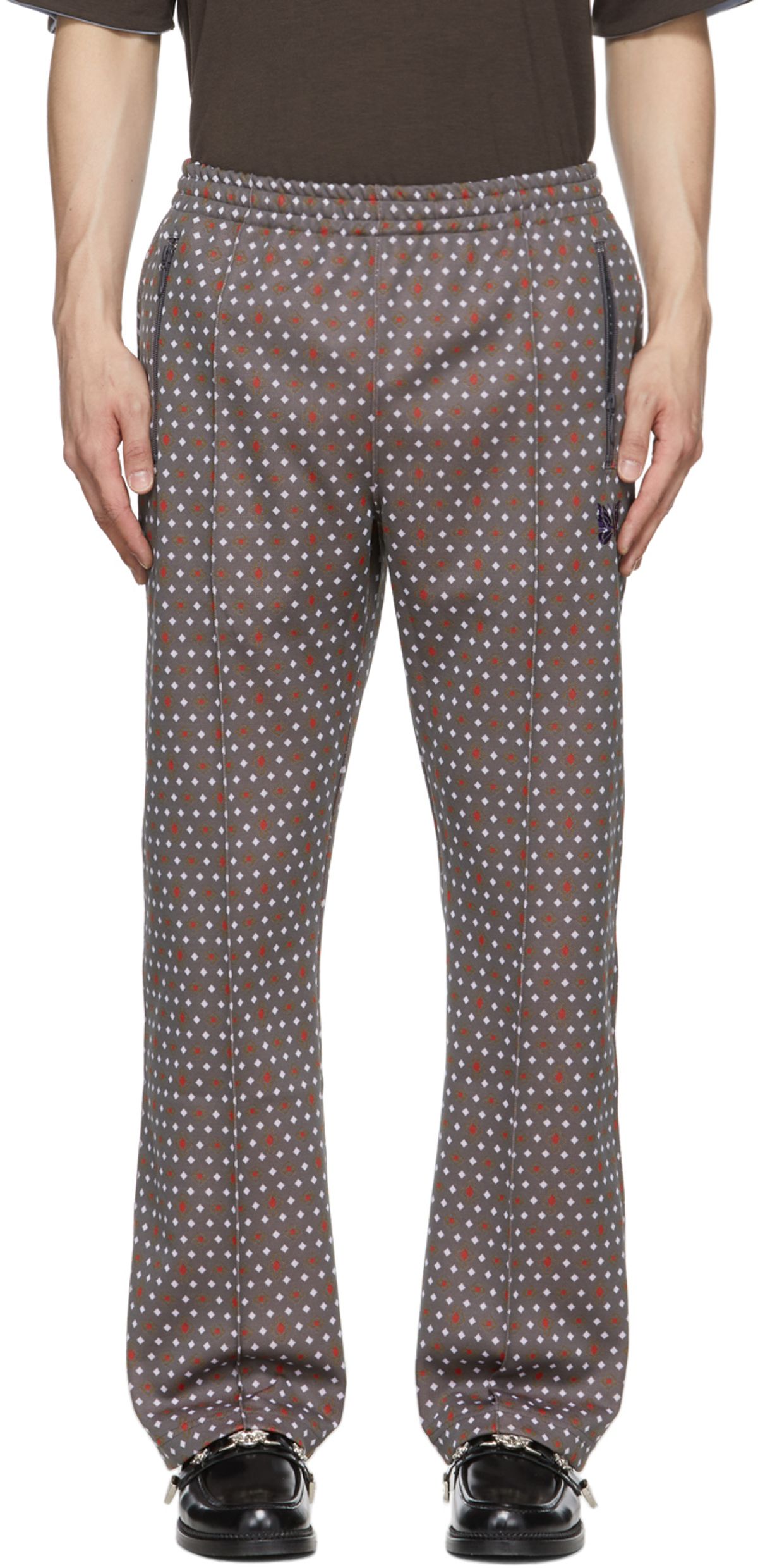 Needles Taupe Jacquard Track Lounge Pants In Bdiamond WHAT’S ON THE
