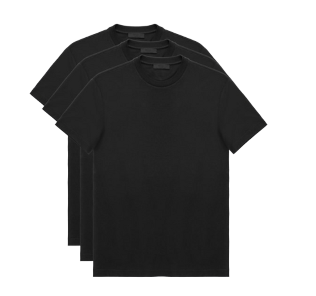 Prada Black Cotton T-Shirt