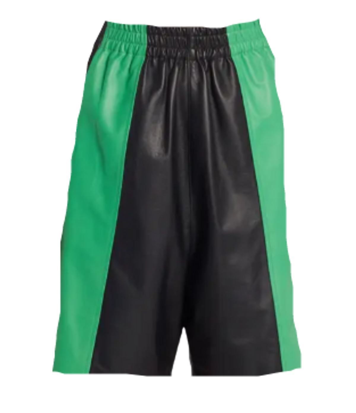 Bottega Veneta Stripe Calfskin Leather Shorts