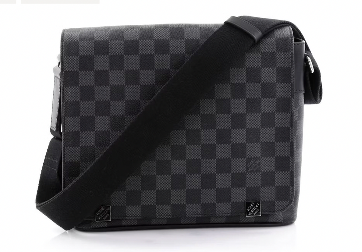 Louis Vuitton Messenger District Damier Graphite NM Black