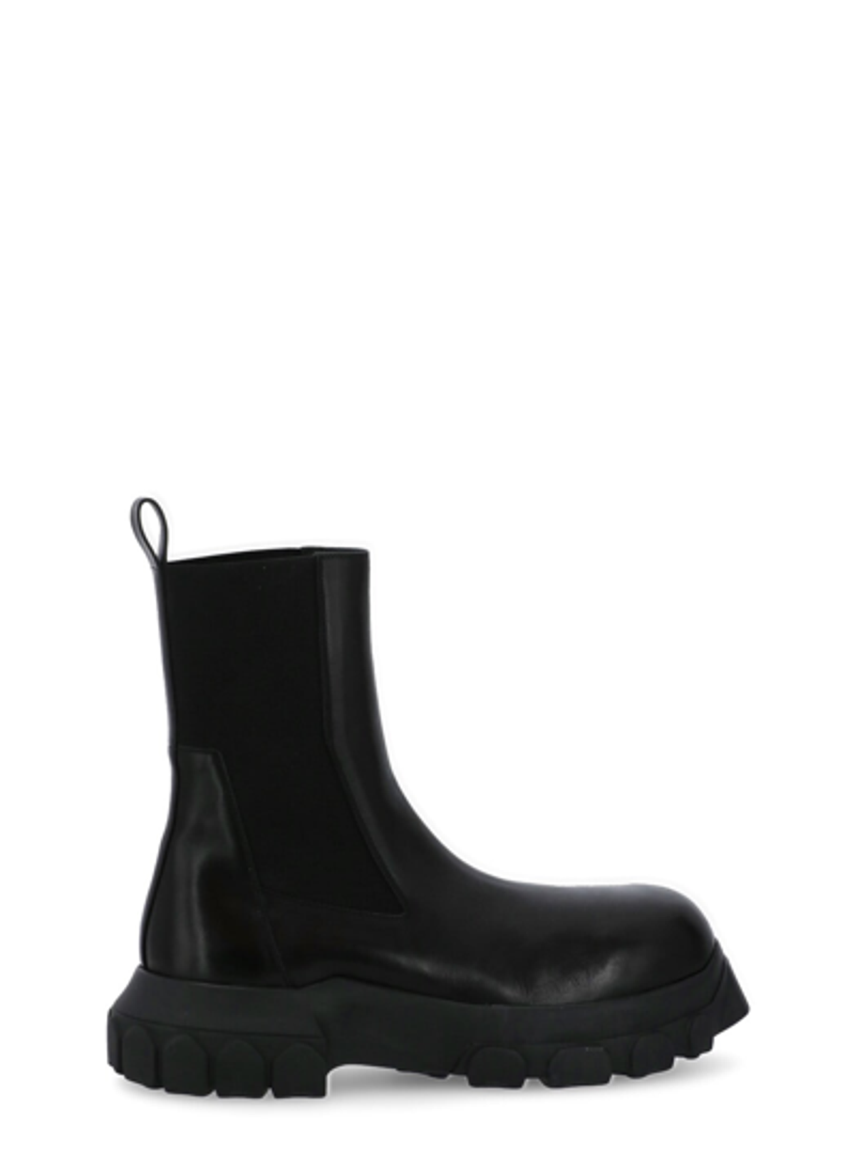 Rick Owens Beatle Bozo Tractor Ankle Boots In Black