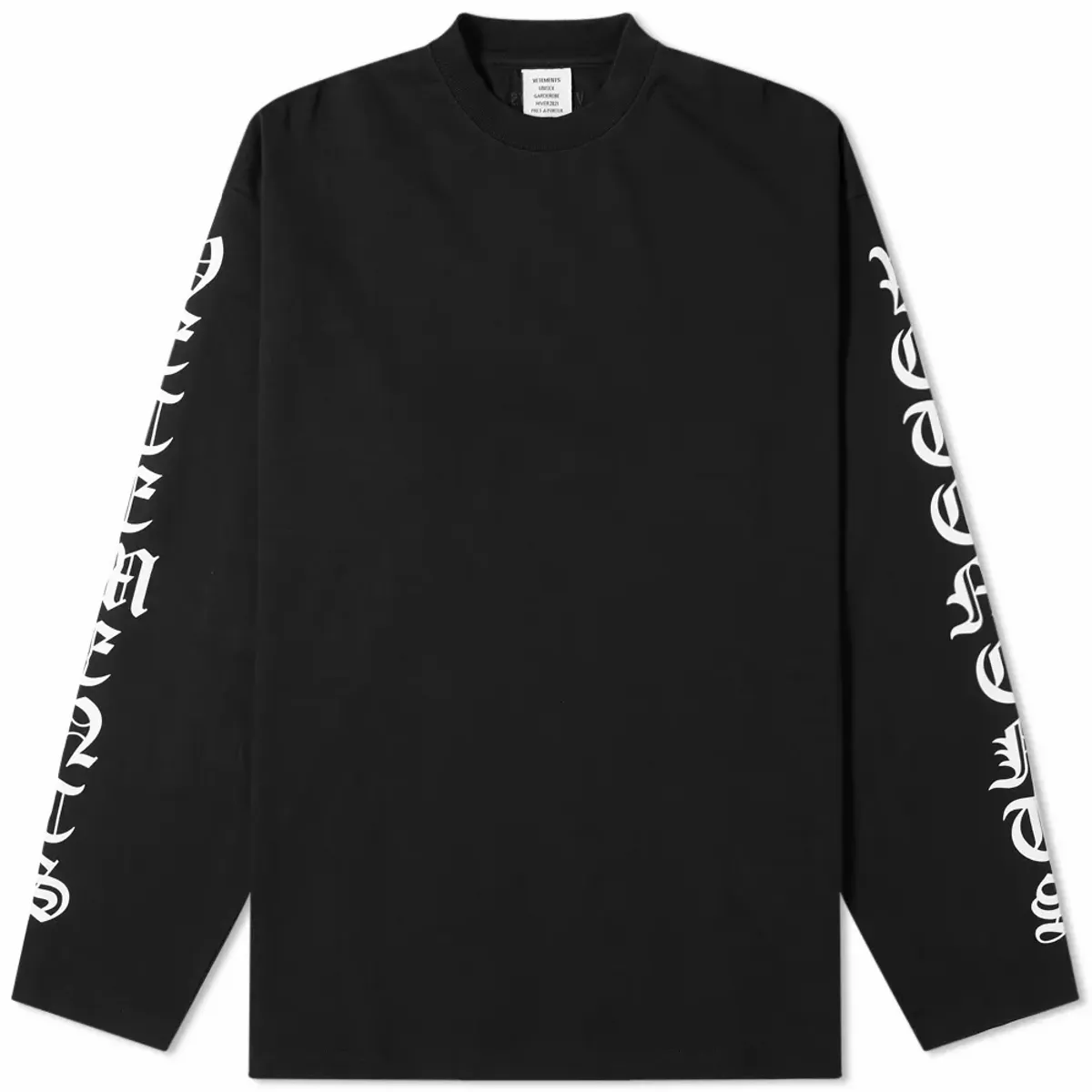 Vetements Sweatshirt In Black Cotton