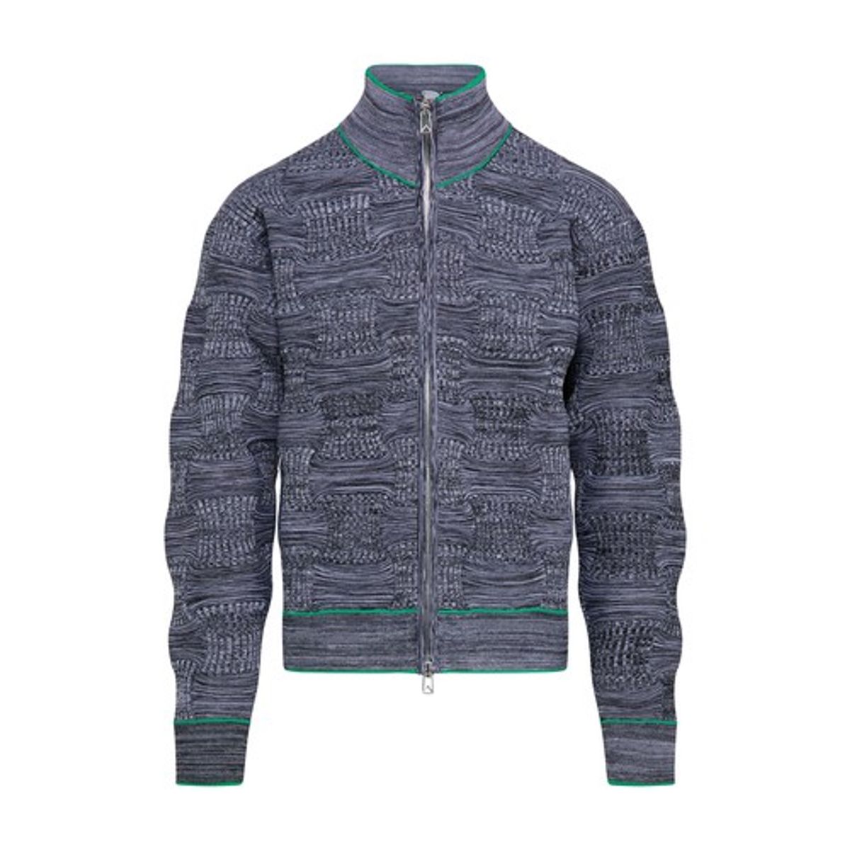 Bottega Veneta Black and White Zip-Up Jacket