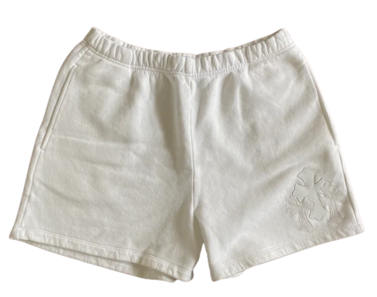 Chrome Hearts White Cross Patch Shorts
