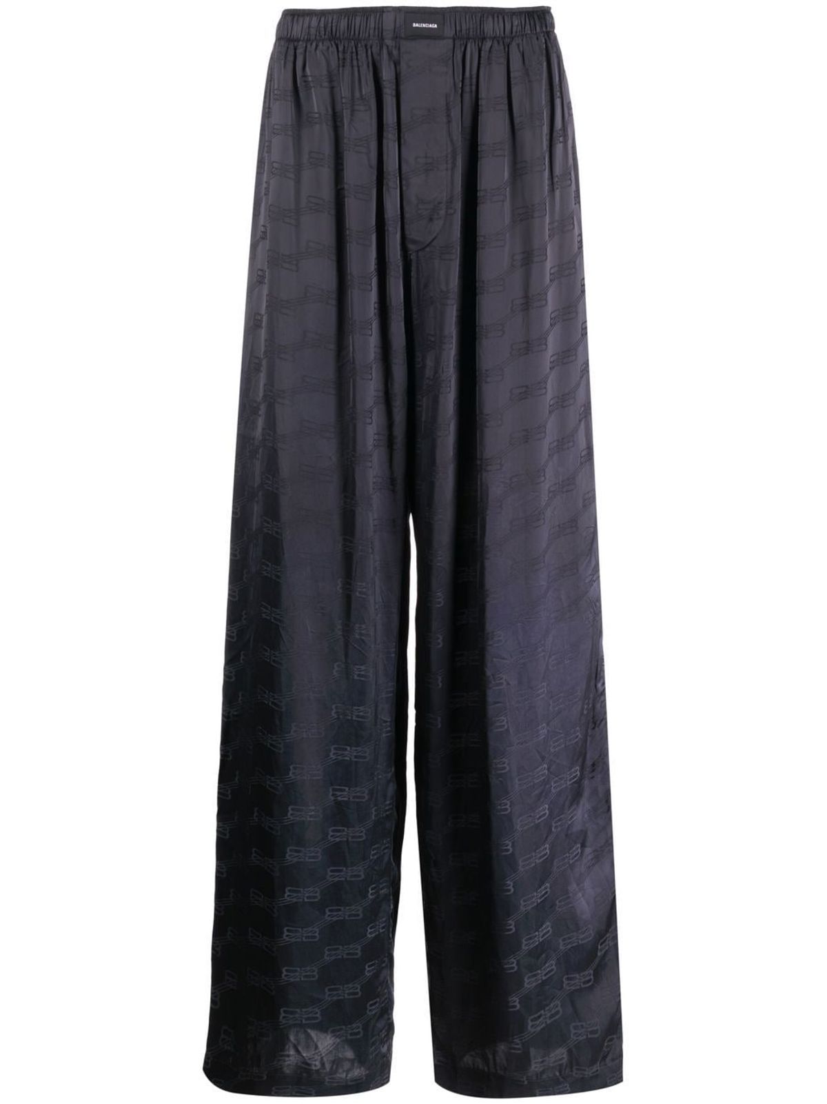 Balenciaga Bb Monogram Pyjama Trousers In Grau