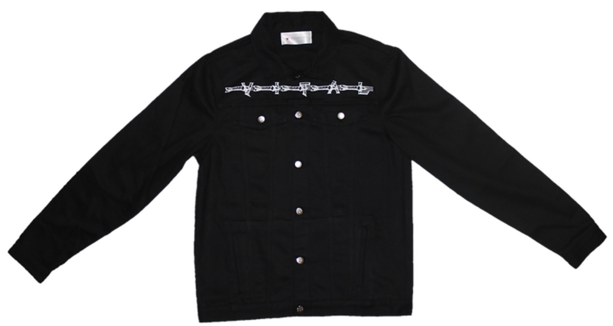 Vital Worldwide Moon Black Denim Jacket
