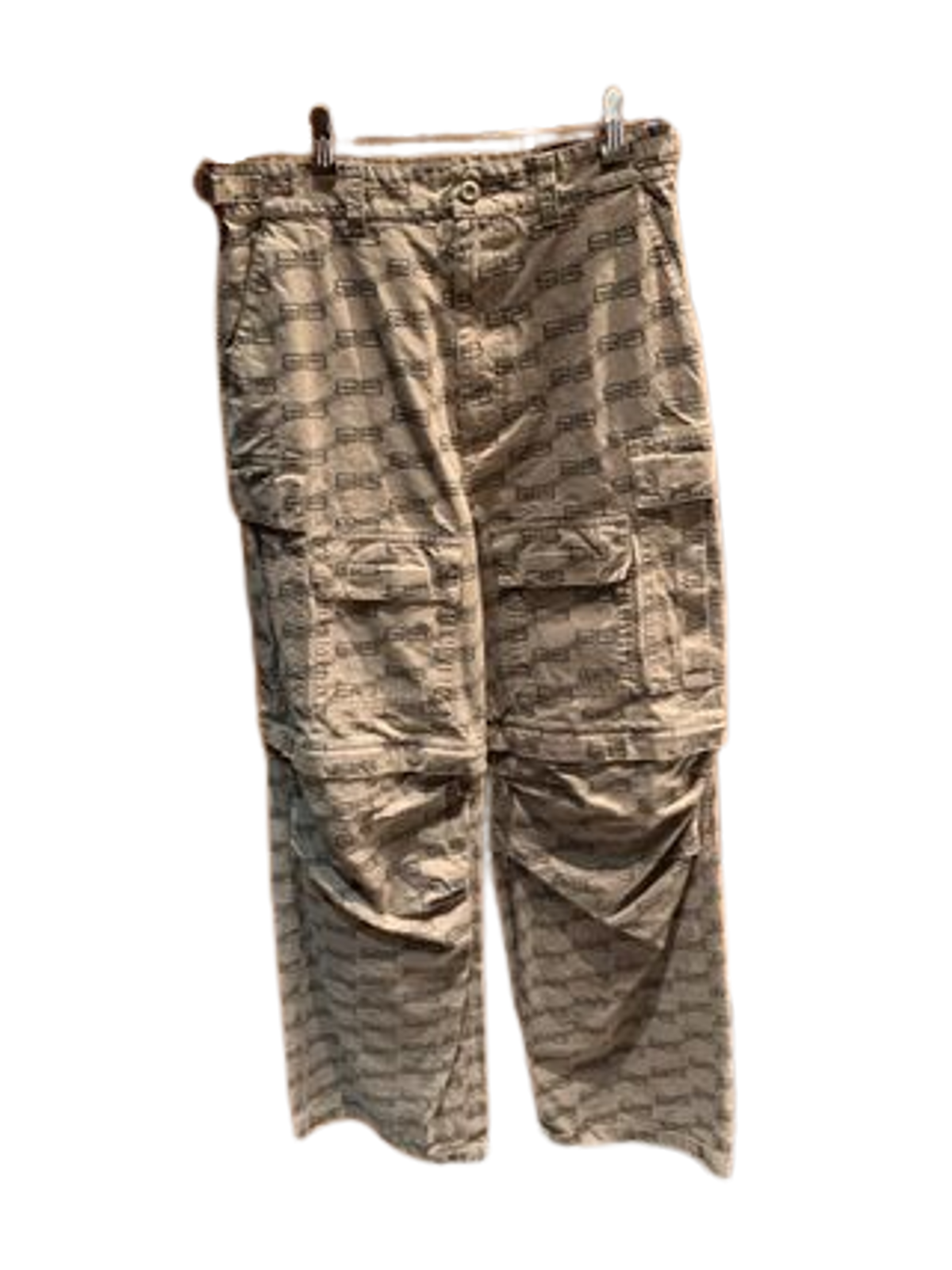 Balenciaga Monogram Blended Fabrics Street Style Logo Cargo Pants