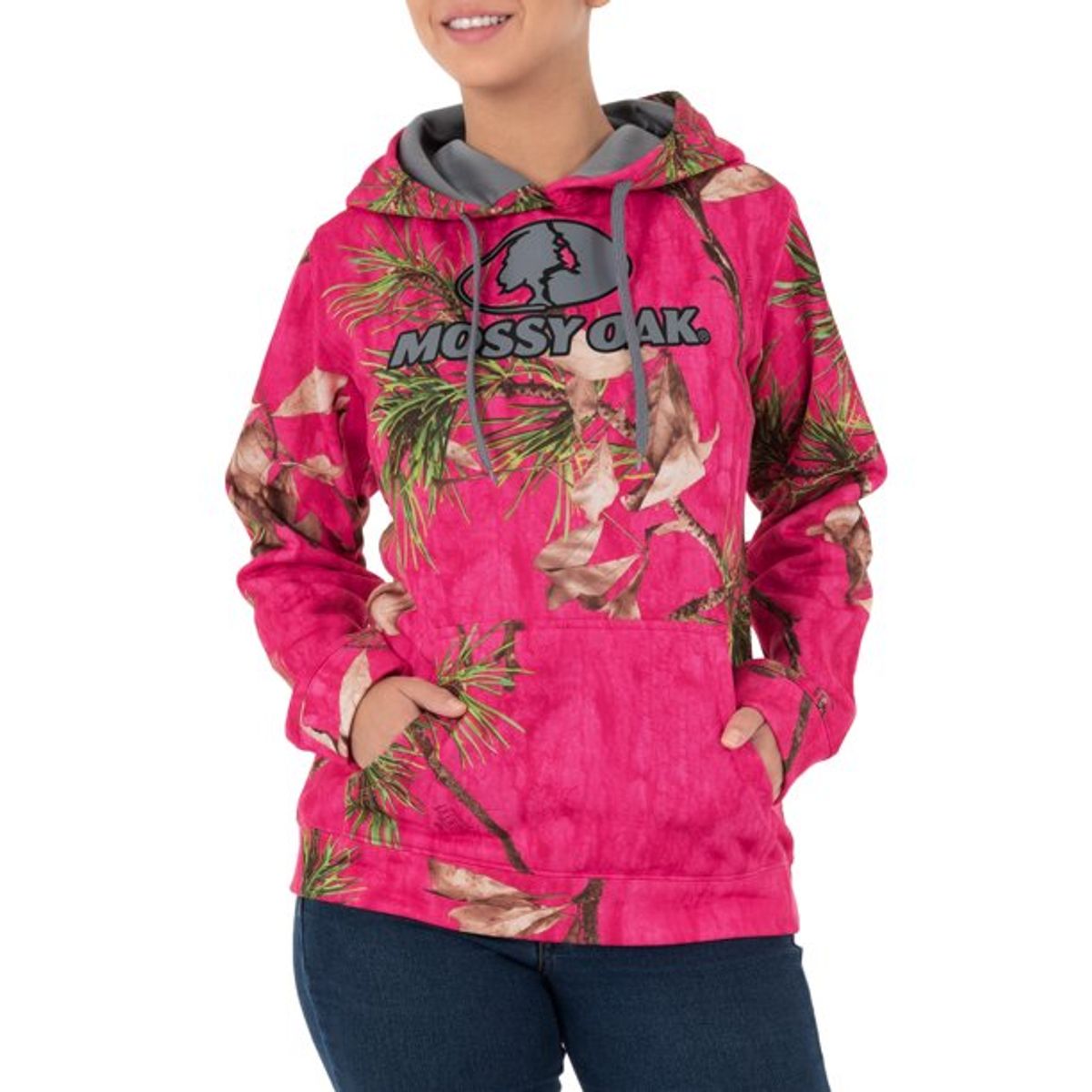 Mossy Oak Camo Performance Pullover Fleece Hoodie