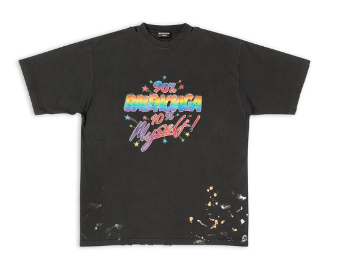 Balenciaga Vintage Black Large Fit T-Shirt