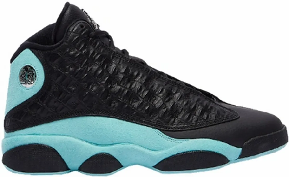 Jordan 13 Retro Black Island Green Sneakers