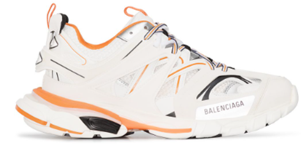 Balenciaga White Track Low-Top Sneakers