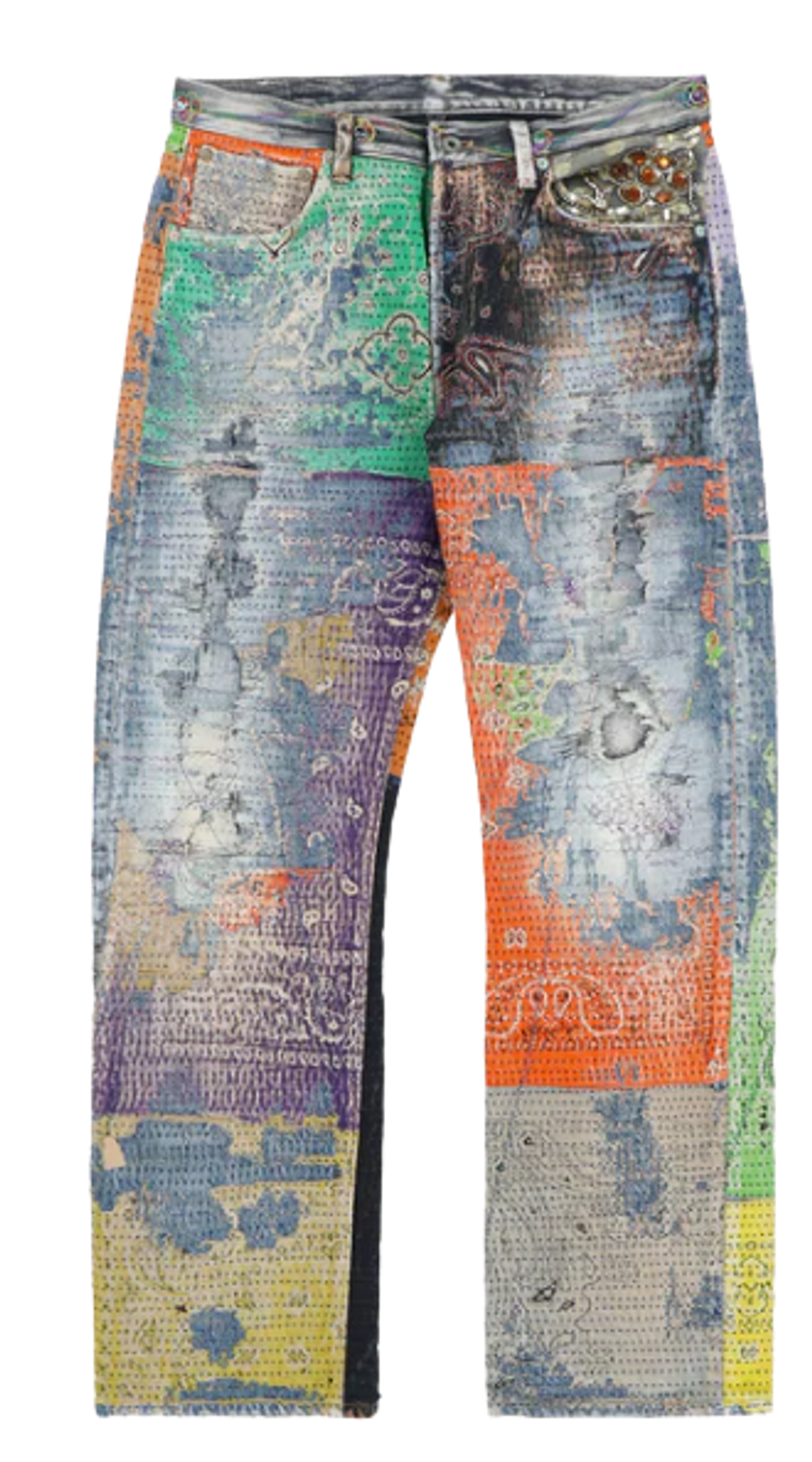 Proleta Re Art Uroboros Denim Pants