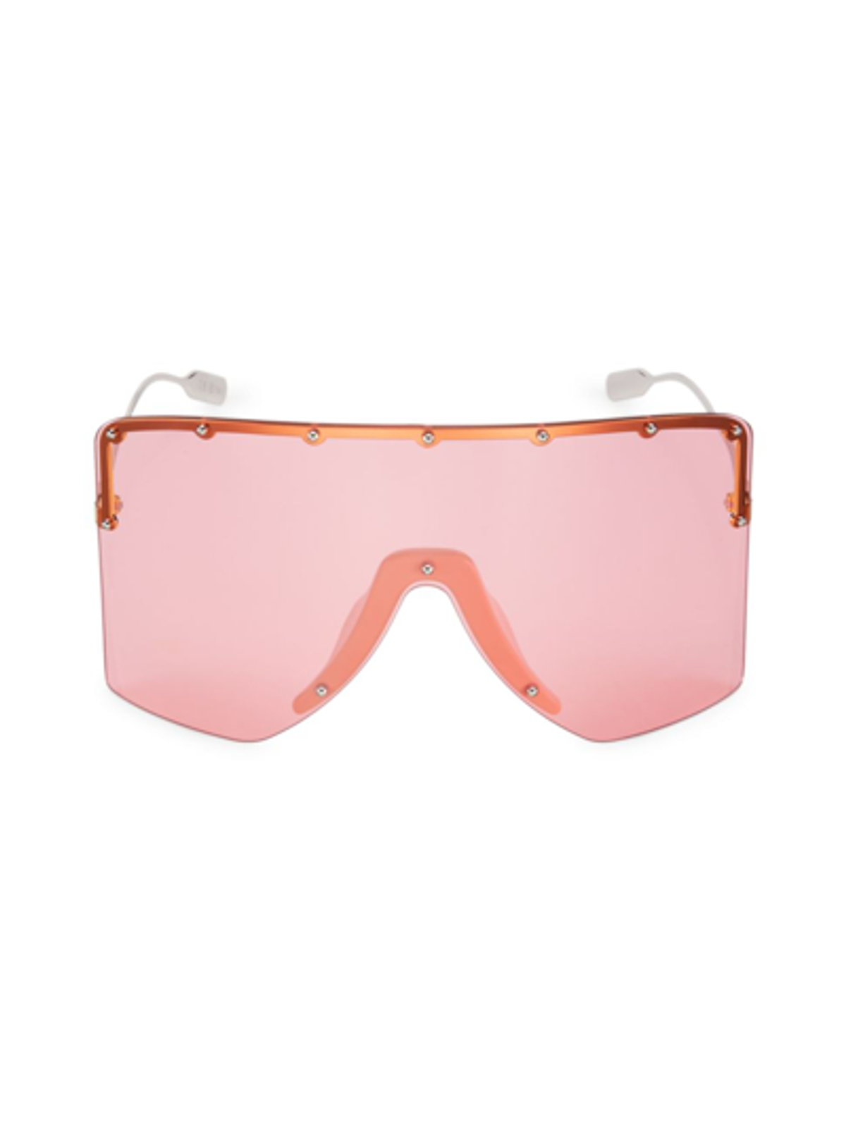 Gucci 99mm Shield Pink Sunglasses
