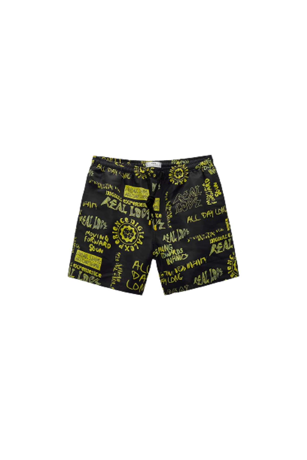 Zara Graffiti Print Swim Shorts WHAT’S ON THE STAR?