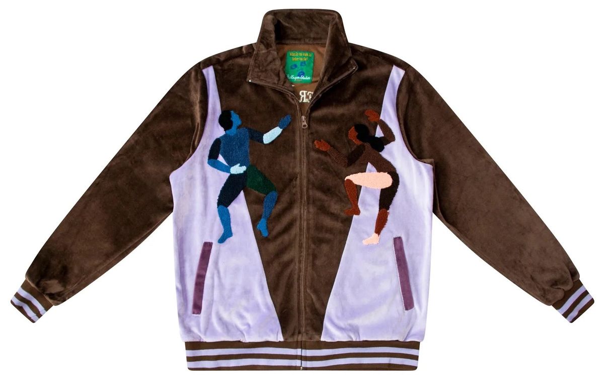 KidSuper Dancer Velour Brown Track Jacket