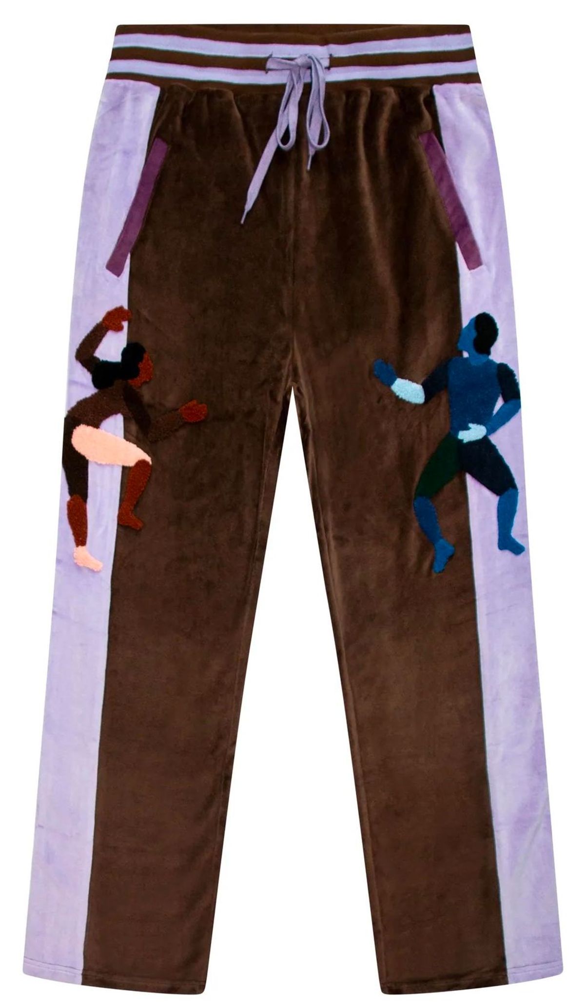 KidSuper Dancer Velour Brown/Purple Track Pants