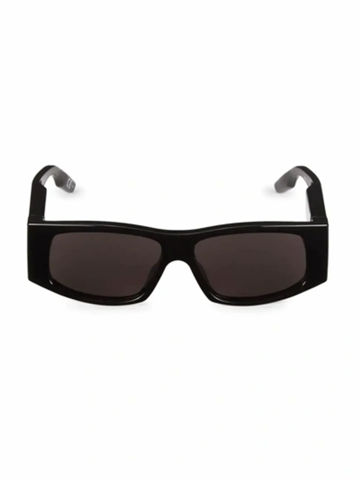 Balenciaga Black 56mm Rectangular Led Sunglasses