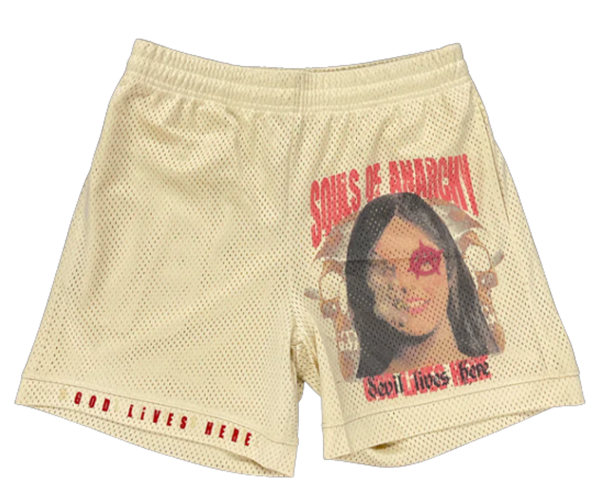Souls Of Anarchy God Lives Mesh Shorts