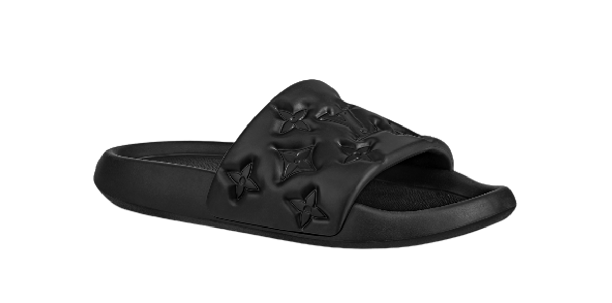 Louis Vuitton Black Waterfront Mules