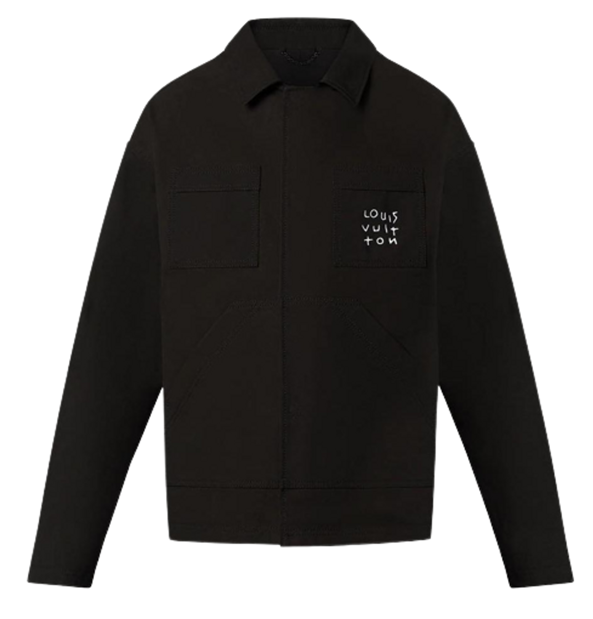Louis Vuitton Black Logo Jacket