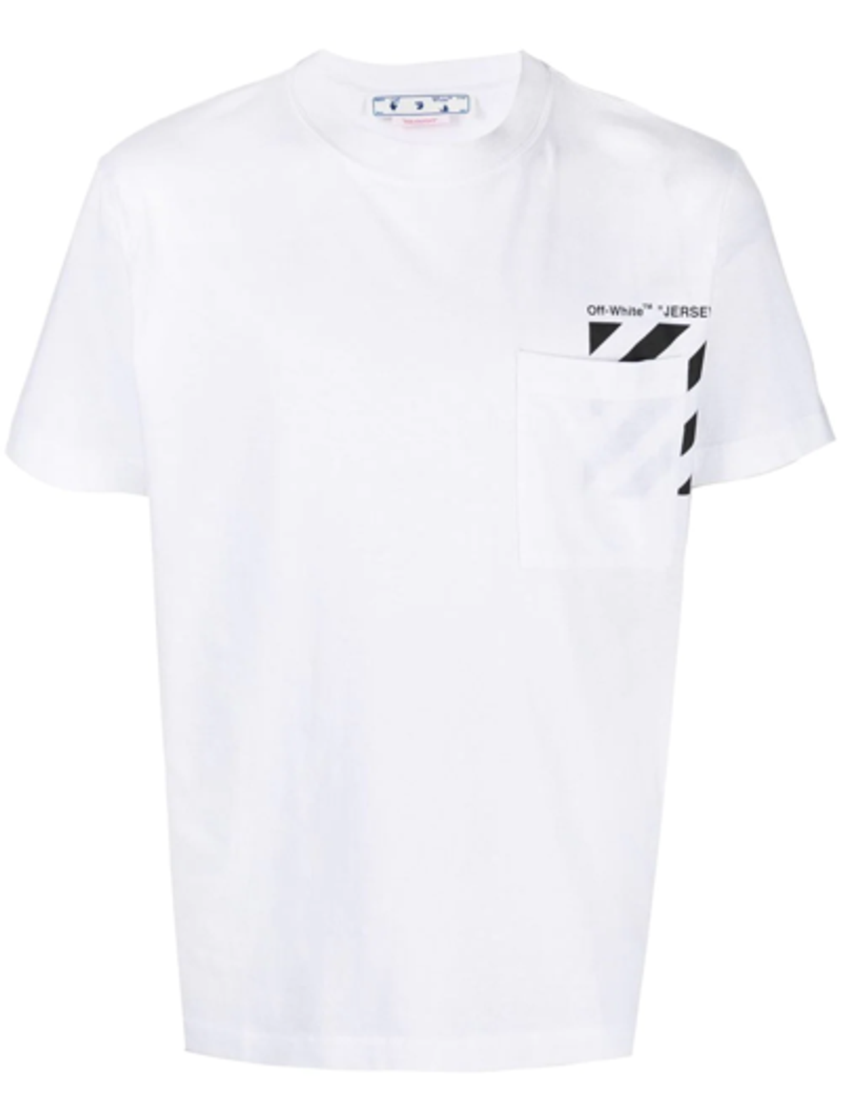 Off-White White Diag-Stripe Cotton T-shirt