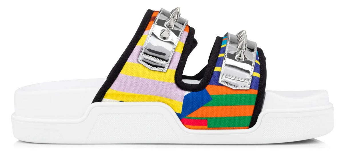 Christian Louboutin Daddy Studded Pool Slide Sandals WHAT’S ON THE STAR?