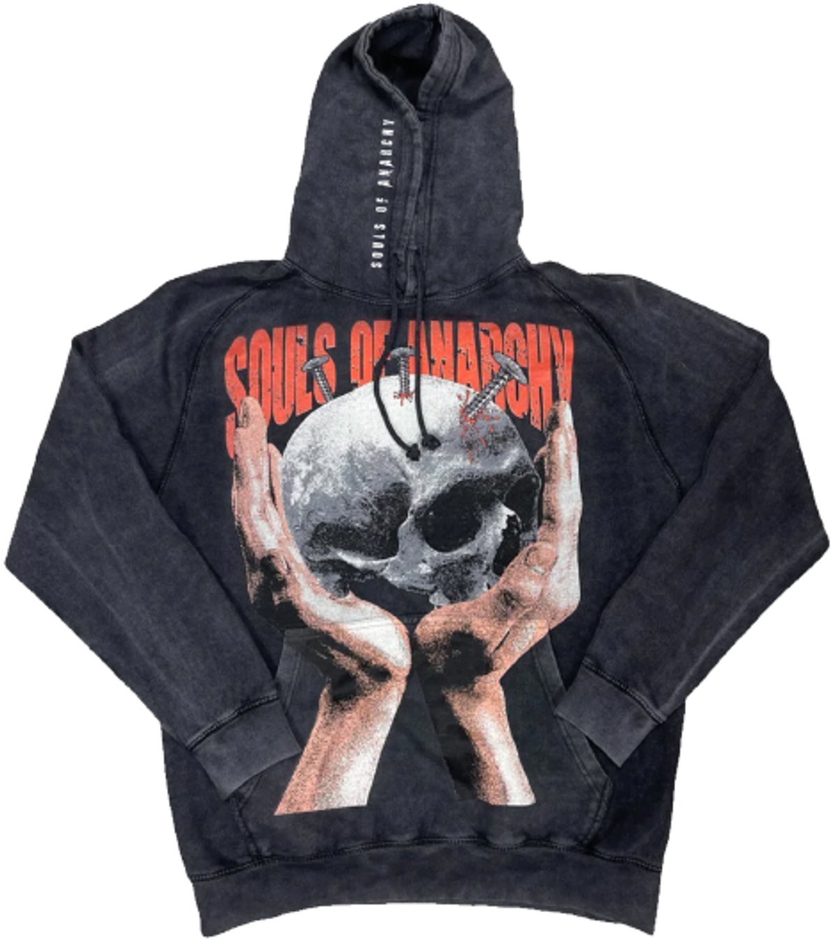 Souls Of Anarchy Logo Vintage Grey Hoodie