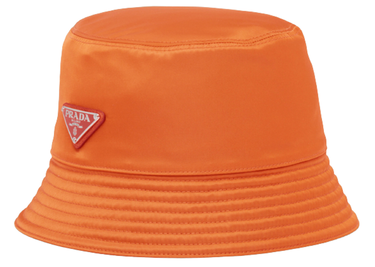 Prada Re-Nylon Orange Bucket Hat