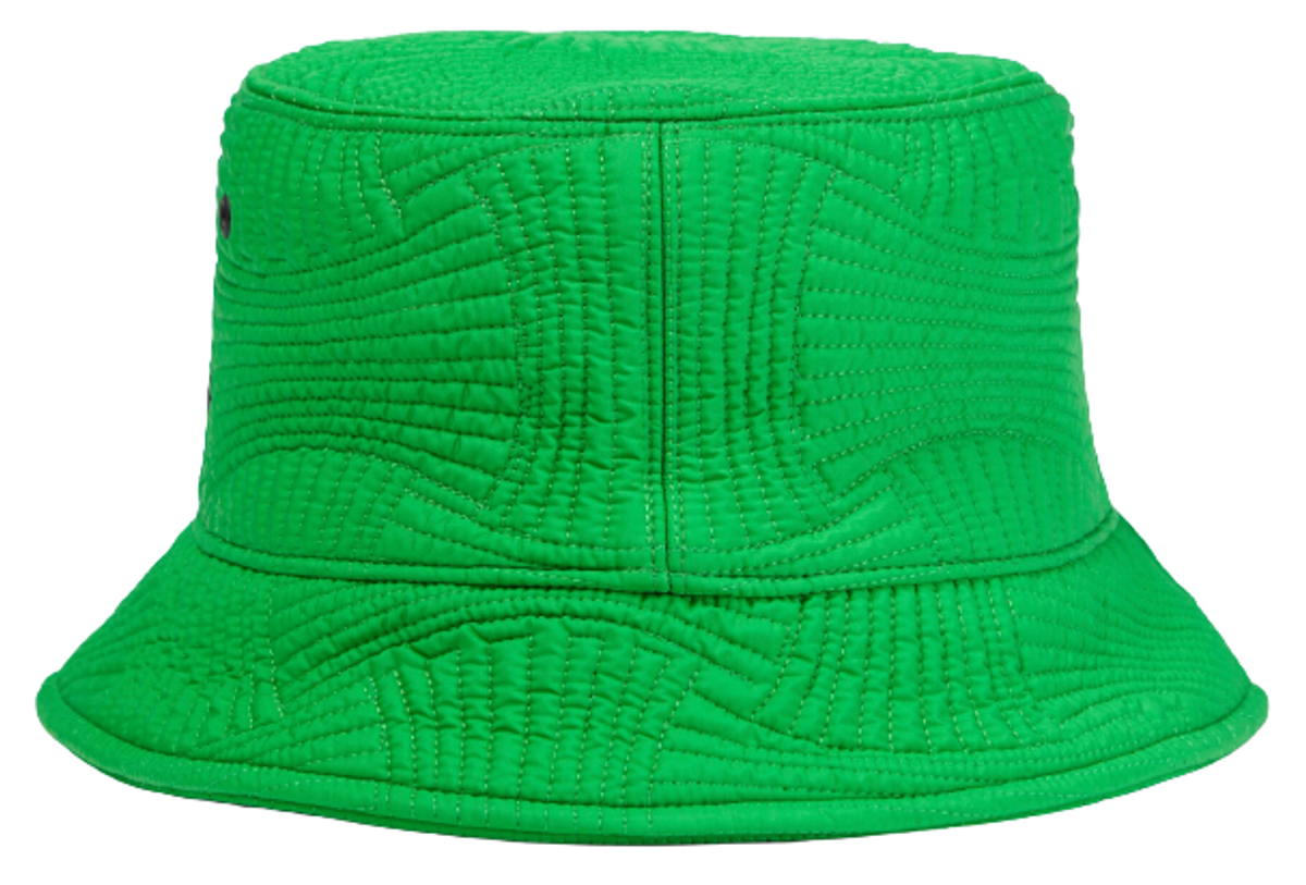 Bottega Veneta Quilted Nylon Parakeet Bucket Hat