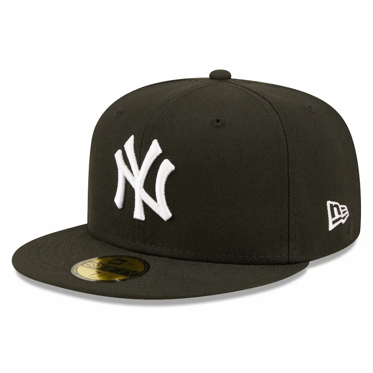 New Era New York Yankees New Era Black Team Logo 59FIFTY Fitted Hat