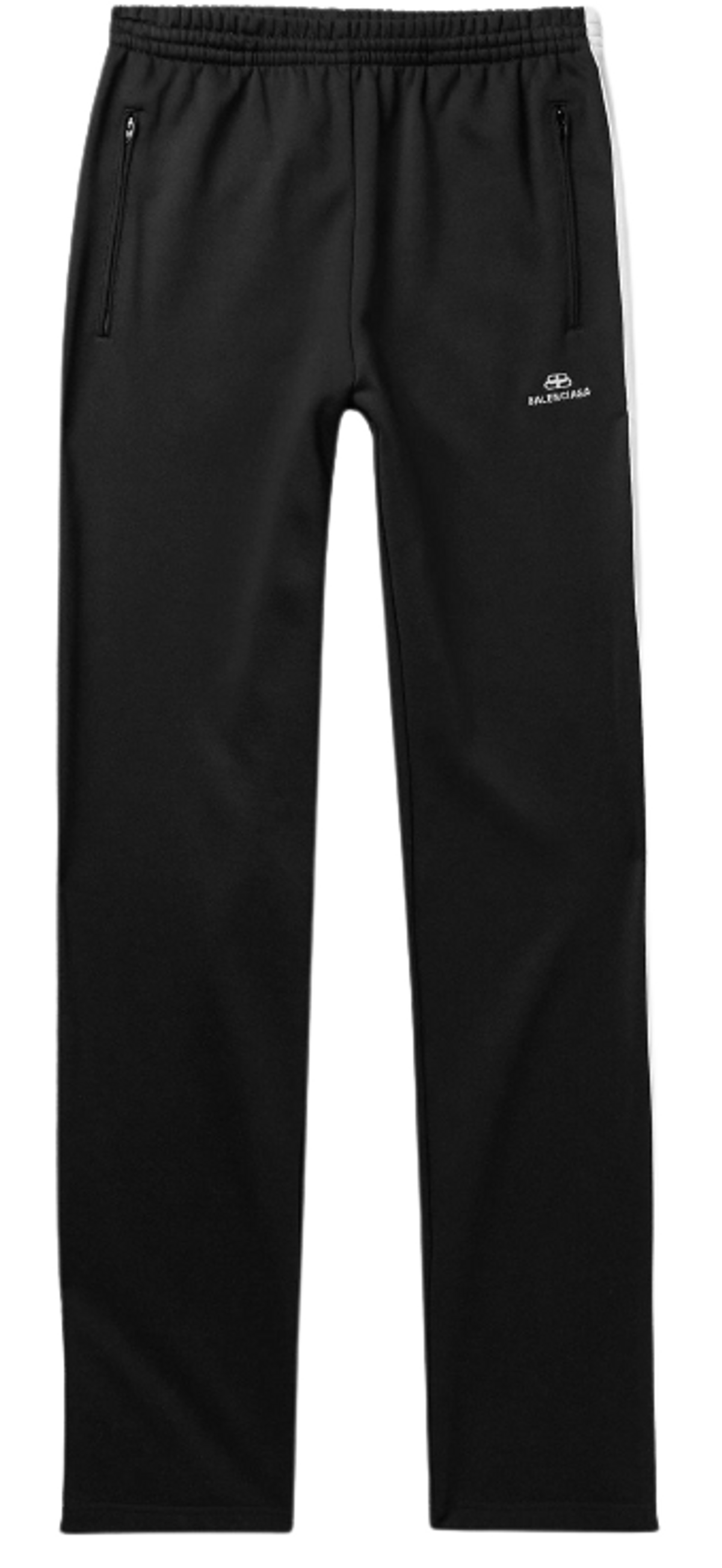 Balenciaga Logo-Embroidered Striped Loopback Jersey Track Pants