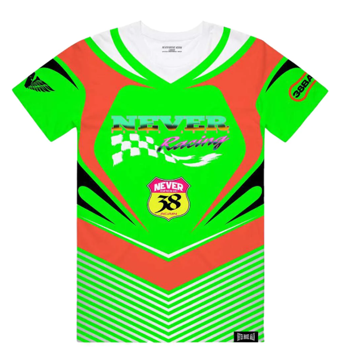 Never Broke Again Lime Moto Short Sleeve Jersey