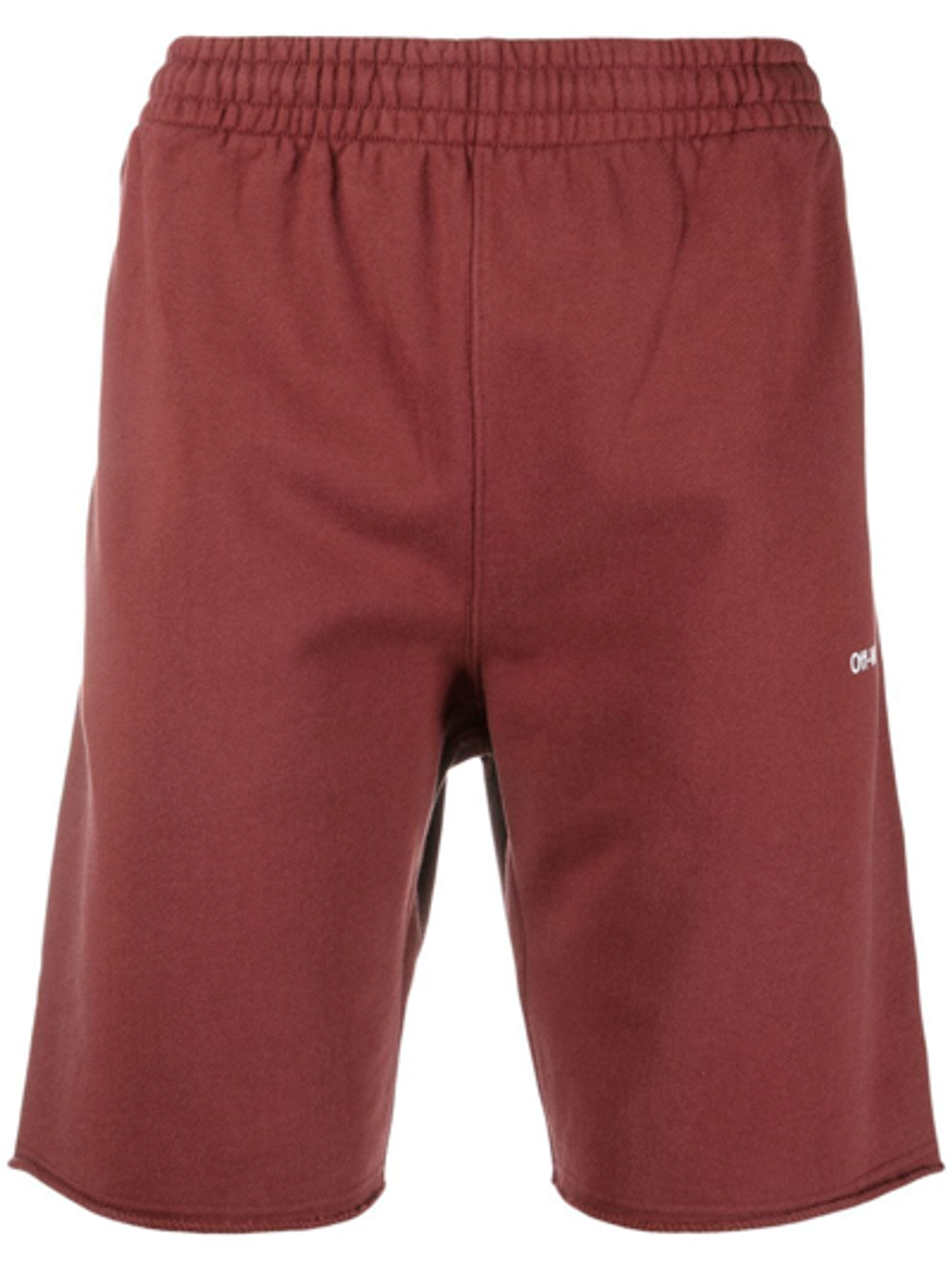 Off-White Arrows-Motif Cotton Red Track Shorts