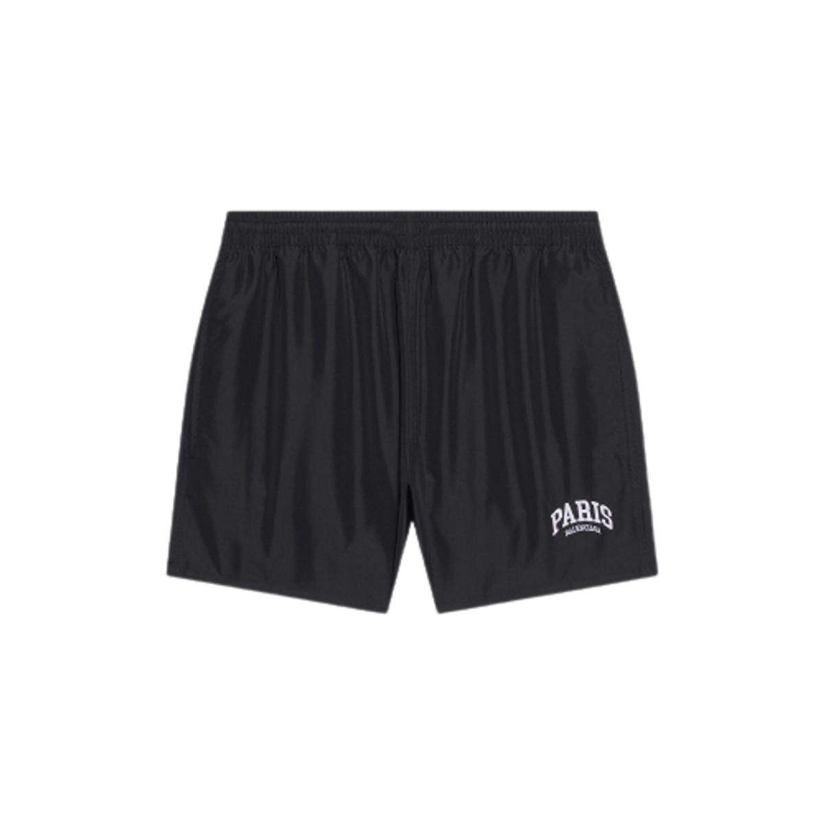 Balenciaga Paris Swim Shorts in black and white technical fabric