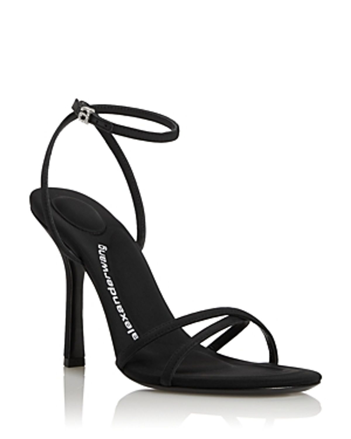 Alexander Wang Womens Dahlia Black Crossover Strap High Heel Sandals