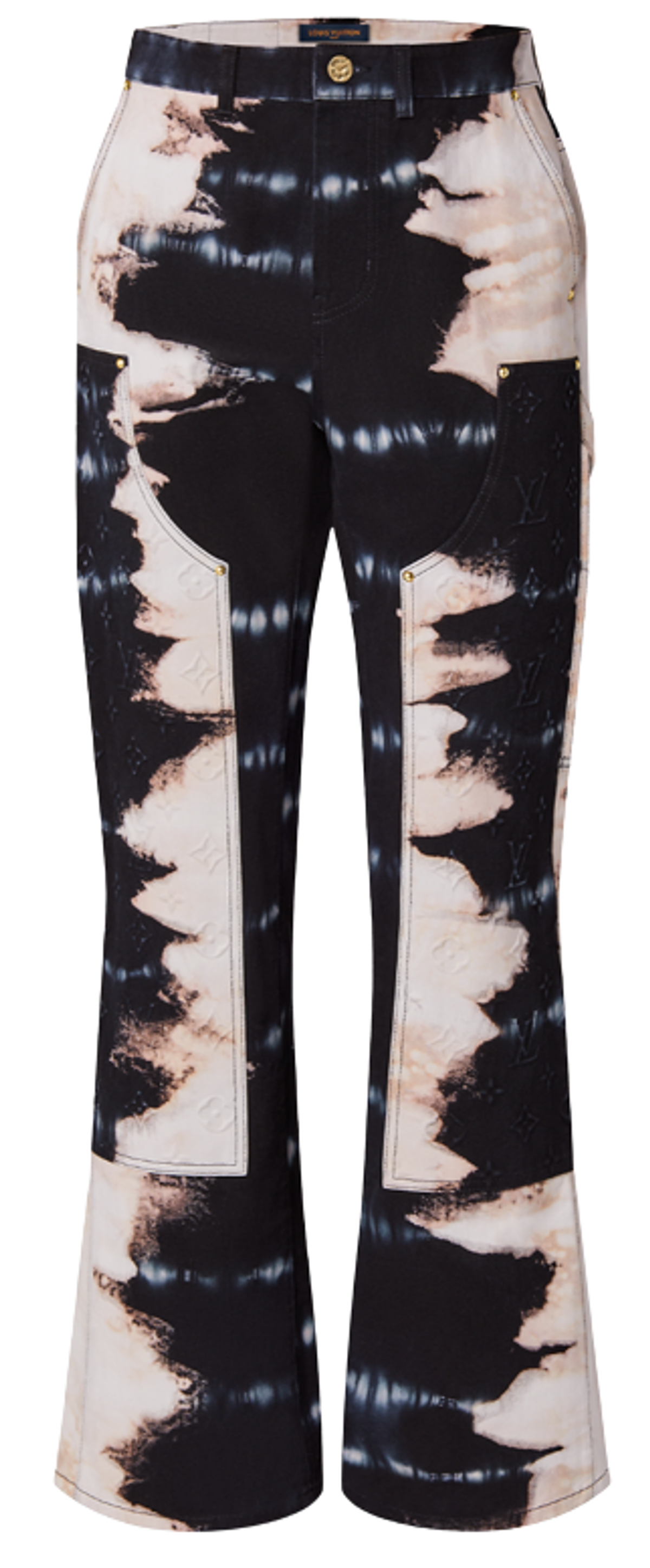 Louis Vuitton Tie-Dye Carpenter Bell Bottom Denim