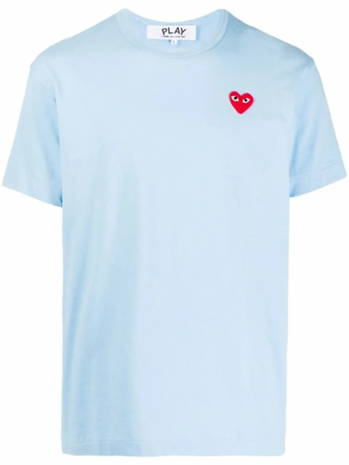 Comme Des Garcons Heart Patch Blue T-Shirt