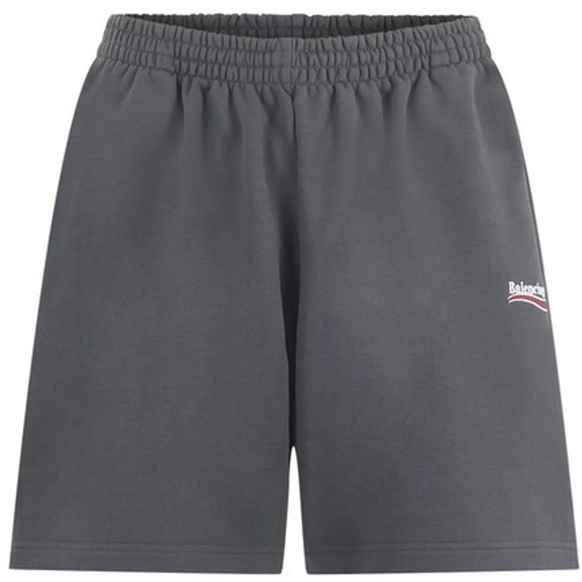 Balenciaga Dark Grey Cotton Jersey Shorts